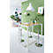 Paperflow Stehtisch Easy Desk, aus Metall, mit Bodenausgleichsschrauben, H 1100 mm, desinfektionsmittelbeständig, buche/weiß