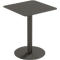 Paperflow Table d'extérieur Cross, carrée, pied assiette, L 600 x P 600 x H 750 mm, noir/noir mat