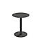 Paperflow table d'extérieur Cross, ronde, pied assiette, Ø 600 x H 750 mm, noir/noir mat
