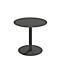 Paperflow table d'extérieur Cross, ronde, pied assiette, Ø 800 x H 750 mm, noir/noir mat