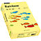 Papier coloré pour copieur Rainbow Mondi, format A4, 160 g/m², jaune clair, 1 bloc = 250 feuilles
