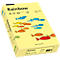 Papier coloré pour copieur Rainbow Mondi, format A4, 80 g/m², jaune clair, 1 bloc = 500 feuilles