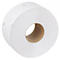 Grand rouleau de papier toilette, blanc avec motif en relief.
