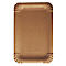 Papieren borden Papstar Pure, wegwerp, vierkant, 130 x 200 mm, voedselveilig, FSC®-gecertificeerd &amp; composteerbaar, bruin, 4 x 250 stuks