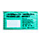 Groene verzendzak met de opdruk "Packing List - Invoice".