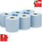 Papieren doekjes WypAll® L10, voor voeding en hygiëne, 6 x 630 doekjes, blauw