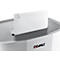 Papiervernietiger Dahle PaperSAFE® 240, snijdkorrel 4 x 12 mm, P-4, 25 l, snijcapaciteit 1-10 vel, met rollen, grijs