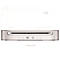 Witte Fellowes LX201 scanner. Knoppen en logo hieronder. LX201 belettering hierboven.