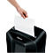 Papiervernietiger Fellowes® Powershred LX 85, deeltjesversnipperaar 4 x 40 mm, P-4, 19 l, snijcapaciteit 12 vel, met rollen, zwart