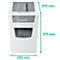 Papierversnipperaar Leitz IQ Home Office Slim, particle-cut 4 x 28 mm, P4, 23 l, 10-11 vel, anti-vastloop