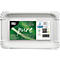 Rechthoekige witte papieren borden verpakking met tekst: "PAP STAR pure 250 PAPIEREN BORDEN".