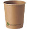 Papstar soepkom Pure, 940 ml, Ø 115 x 130 mm, composteerbaar, karton, bruin, 25 stuks