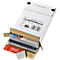 Paquete de mensajería, anchura 145 x profundidad 225 x altura 34 mm, optimizado para el envío postal, cierre autoadhesivo, blanco, 20 unidades