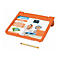 Oranges Schutz-Case für iPad 10.9 Zoll mit Stylus und Infokarte über das Starkerkit für Kinder.