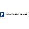 Parkeerbord Gereserveerd met tekst naar wens (aluminium-dibond)