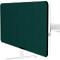 Cloison de bureau rectangulaire verte avec un cadre et une base blancs.