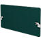 Cloison de bureau verte avec supports.