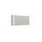 Paroi arrière pour système de toiture WSM Leipzig unité de base, L 2250 mm, tôle trapézoïdale, gris blanc RAL 9002