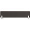 Cloison de bureau marron avec des supports blancs.