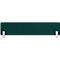Panneau mural acoustique rectangulaire vert foncé avec supports, sur fond blanc.