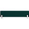 Cloison de bureau rectangulaire verte avec des supports blancs.