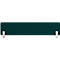 Cloison de bureau rectangulaire verte avec supports blancs.