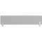 Module de table rectangulaire gris avec supports.