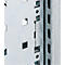 Paroi en tôle perforée pour élément de base/élément complémentaire ORDO Industry, multifonctionnel, perforation carrée 10-38 mm, magnétique, L 400 x P 1,5 x H 2000 mm, acier galvanisé