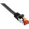 Patch-Kabel CAT6 S/FTPP 3 m, schwarz