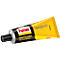 Tube of Pattex adhesive. Label reads: Transparent. Black, yellow, and white dominate.