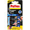 Package with three Pattex instant glues. The package shows the glues and the words 'Ultra Gel'.