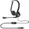 PC Headset Logitech 960 USB, binaural, bedraad, microfoon met ruisonderdrukking, zwart