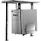 PC houder Neomounts by NewStar CPU-D200, verticaal, tot 30 kg, handmatig in hoogte &amp; breedte verstelbaar, incl. bevestigingsmateriaal, zilver
