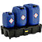 PE-Auffangwanne 60HD, aus Polyethylen, 100 % recycelbar, mit PE-Rost