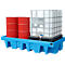PE-lekbakken voor 8 x 200 liter vaten of 2 x 1000 Liter IBC