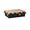 PE-Palettenauffangwanne CEMO 425/4 für 2 Europaletten quer, L 1670 x B 1270 x H 360 mm, 425 l, für 4 x 200 l Fässer, ohne Gitterrost