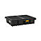 PE-Palettenauffangwanne CEMO 425/4 für 2 Europaletten quer, L 1670 x B 1270 x H 390 mm, 425 l, für 4 x 200 l Fässer, PE-Gitterrost