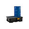 PE palletschacht CEMO 220/2 voor 1 europallet, L 1230 x B 830 x H 360 mm, 220 l, voor 2 x 200 l vaten, stalen rooster