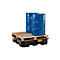 PE palletschacht CEMO 220/4 voor 1 industriepallet, L 1230 x B 1230 x H 260 mm, 220 l, voor 4 x 200 l vaten, zonder rooster
