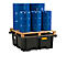 PE palletschacht CEMO 400/4 voor 1 industriepallet, L 1290 x B 1290 x H 480 mm, 400 l, voor 4 x 200 l vaten, zonder rooster