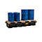 PE palletschacht CEMO 425/4e voor 2 europallets in de lengte, L 2420 x B 880 x H 360 mm, 425 l, voor 4 x 200 l vaten, zonder rooster