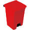 Pedaalemmer van polyetheen 45 l, rood
