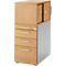 Pedestal Schäfer Shop Genius con armario superior incl. puerta corredera, completamente bloqueable, asa angular, haya