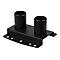 Peerless-AV Modular Series MOD-CPF2 - Montagekomponente (Decken-/Bodenmontageplatte mit zwei Stangen) - für Flachbildschirm / Projektor - schwarze Pulverbeschichtung - Bildschirmgröße: 116.8-228.6 cm (46'-90')