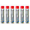 Six vaporisateurs EASYLINE Edge, rouge-gris, sur fond blanc. Sur chaque boîte on peut lire "LINE MARKING MADE EASY" et "EASYLINE Edge."