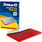 Pelikan stempelkussen maat 2, voor rubber- en polymeerstempels, in metalen behuizing, 70 x 110 mm, rood