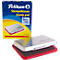 Pelikan stempelkussen maat 3, voor rubber- en polymeerstempels, in metalen behuizing, 50 x 70 mm, rood