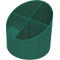 Green pencil holder with four compartments.