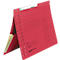 Pendelhefter Falken, Format A4, für bis zu 200 Blatt, 2 Fächer, Schlitzstanzung, Behördenheftung, Tasche, Recycling-Karton, rot, 50 Stück