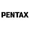 Schwarzes Pentax-Logo auf weißem Hintergrund.